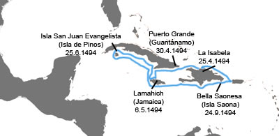 ruda de la expedicion en cuba y jamaica